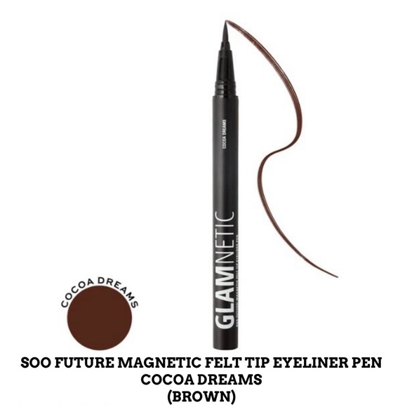 GLAMNETIC SOO FUTURE MAGNETIC FELT TIP EYELINER PEN - COCOA DREAMS - Picture 1 of 10